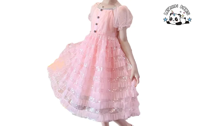 LEZONKIDS - Vestidos de tule para meninas de 2 a 12 anos, roupas infantis para crianças, vestido de menina de flor, venda por atacado